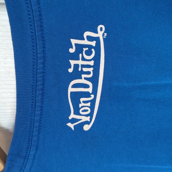 Von Dutch Logo Spell Out Shirt T-Shirt, US Men's SM, EUC - Picture 3 of 16